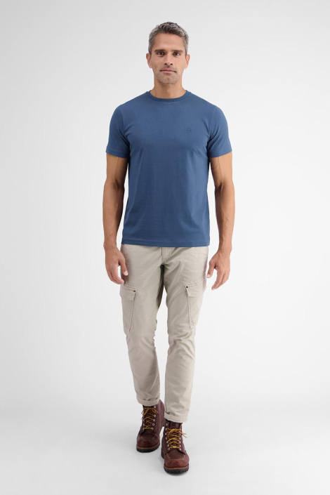 Lerros blauwe heren t-shirt
