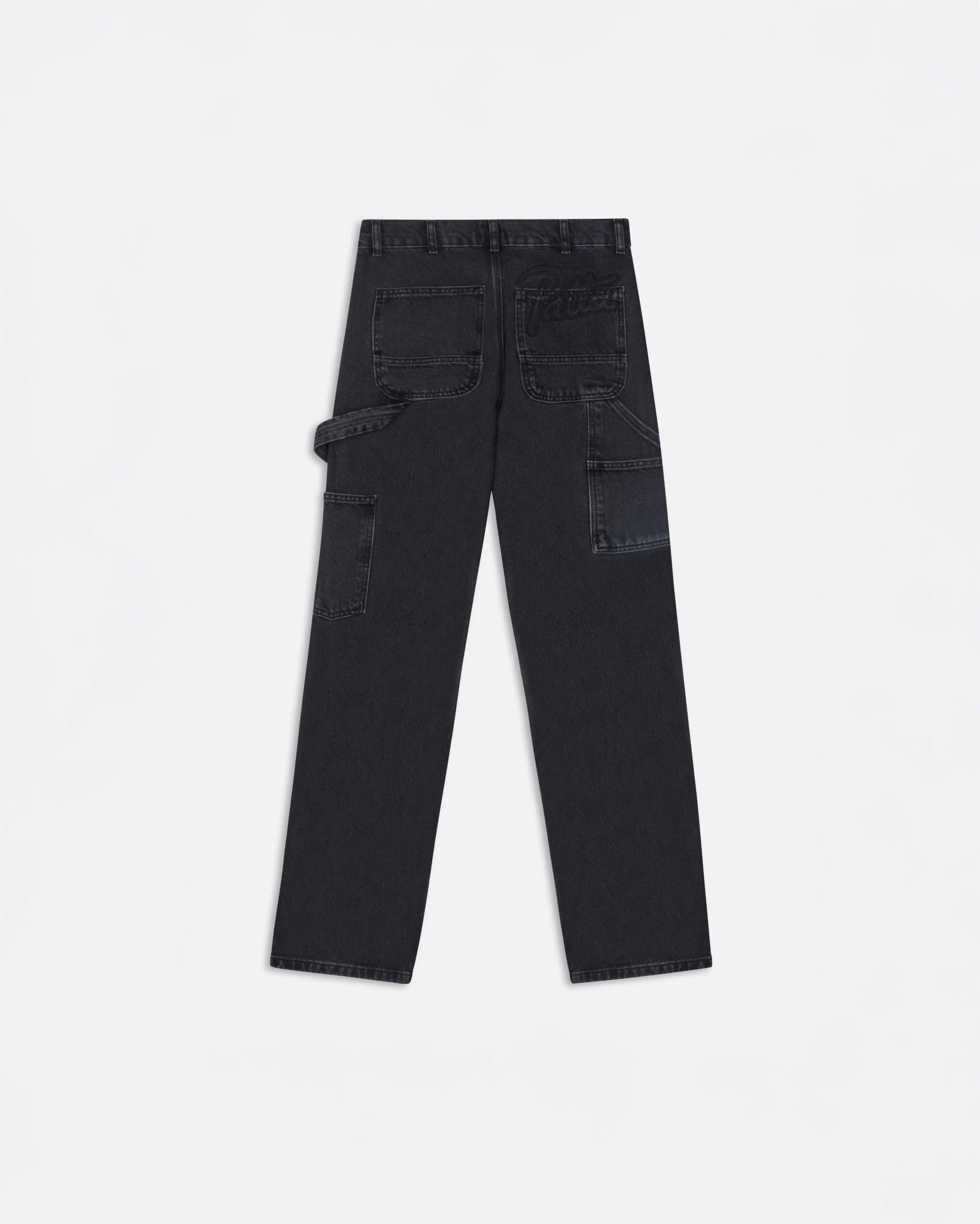 Patta Double Knee Denim Pants (Black Denim)