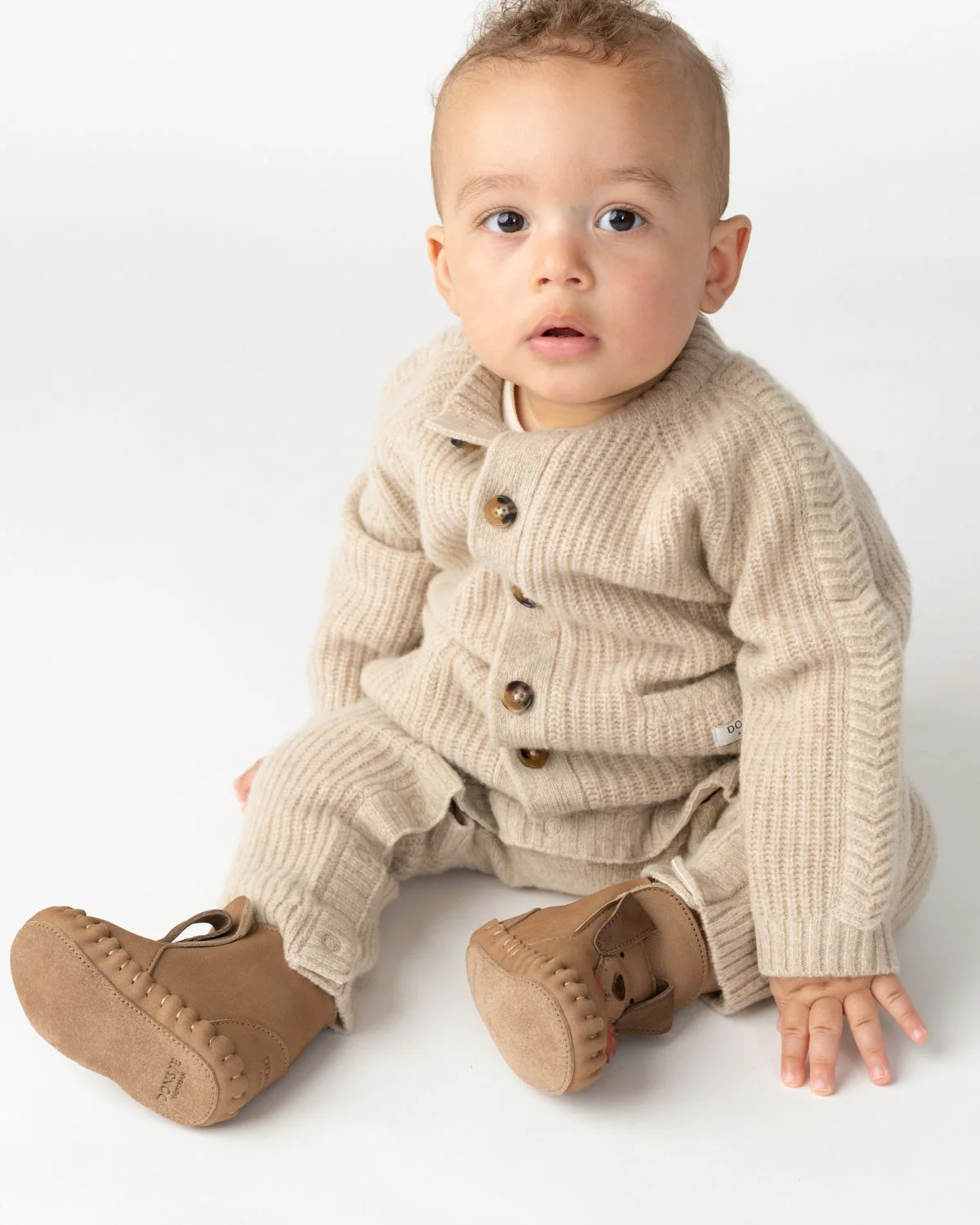 Geertje Merino Wool Jumpsuit | Biscotti Melange