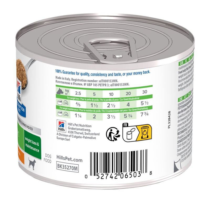 Hill's Prescription Diet Canine Metabolic