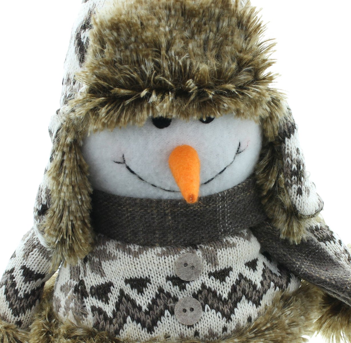 FRANK FLECHTWAREN | Sneeuwpop plankdrager, 20 x 14 x 50 cm, POLYESTER, PLASTIC