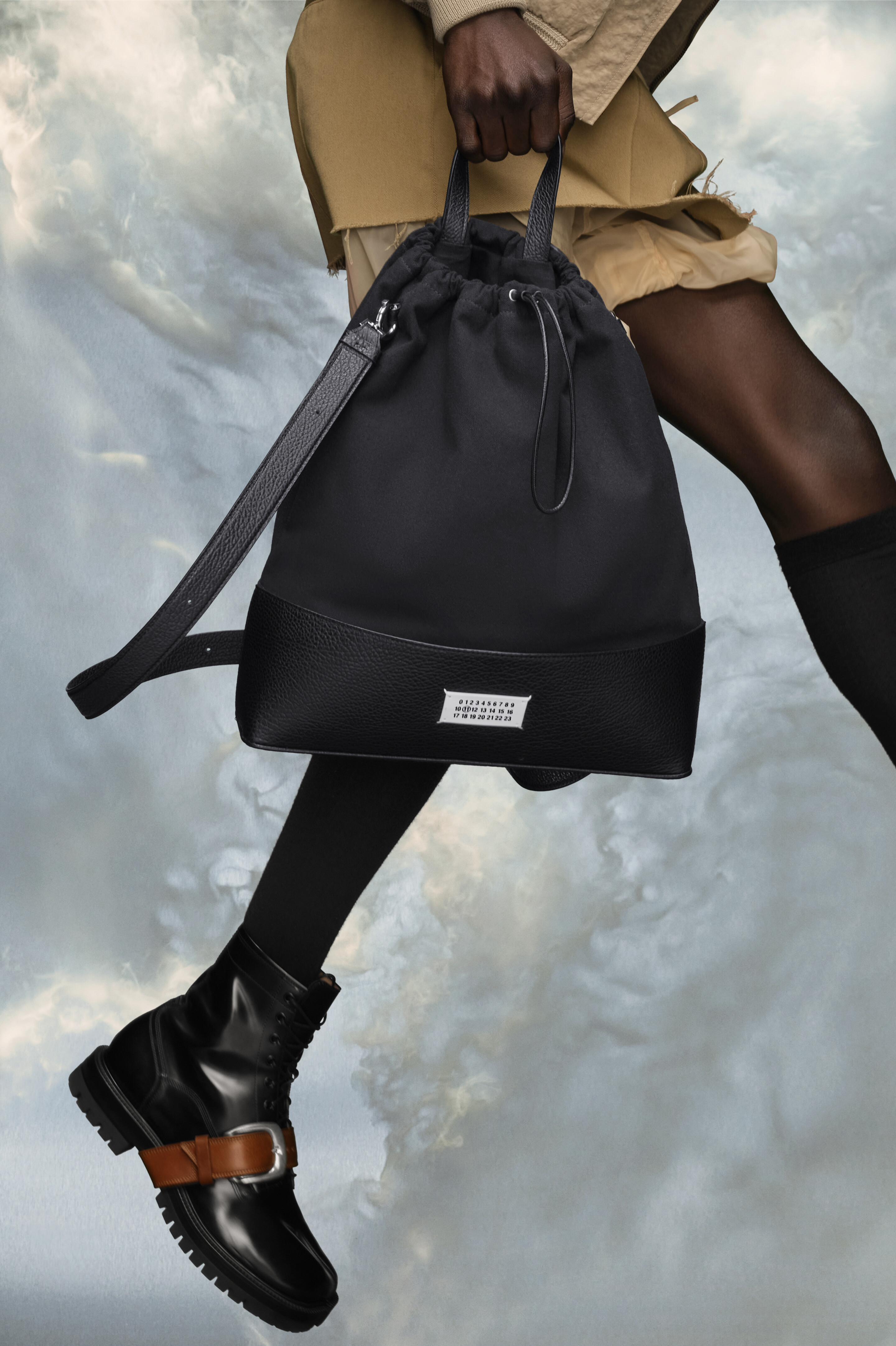 Sac Sac 5AC Daily Drawstring Backpack Medium Noir