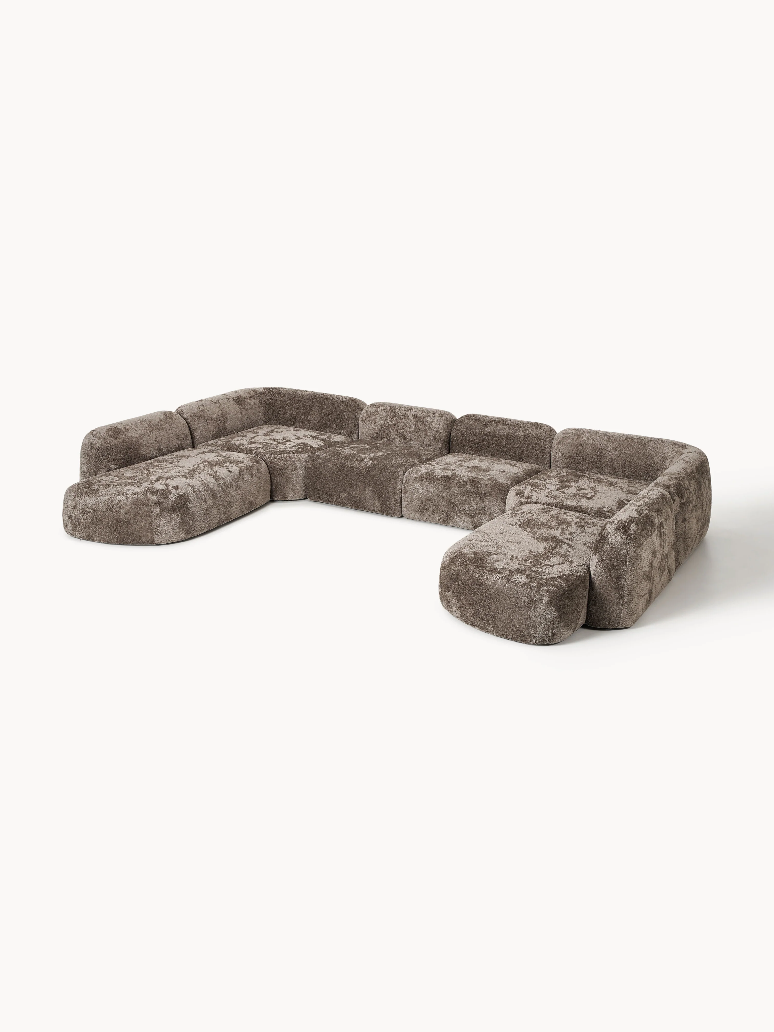 XL modulaire teddy bouclé bank Wolke