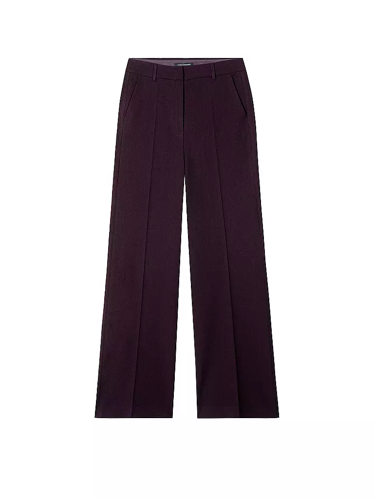 LUISA CERANO Hose Wide Leg dunkelrot