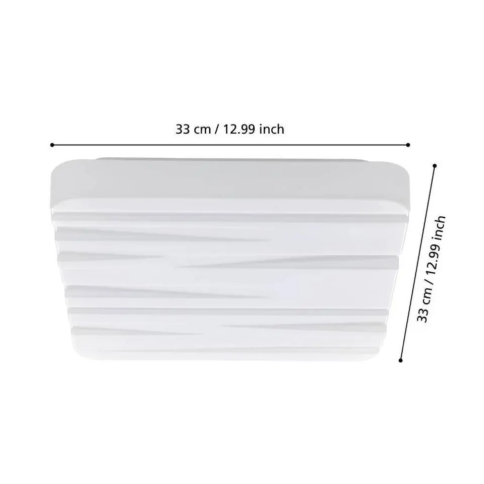 EGLO Ferentino Plafonnière - LED - 33 cm - Wit