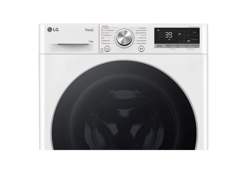 LG Waschmaschine F4WR7031 Links Frontlader Waschmaschine mit 13 kg Ladekapazität