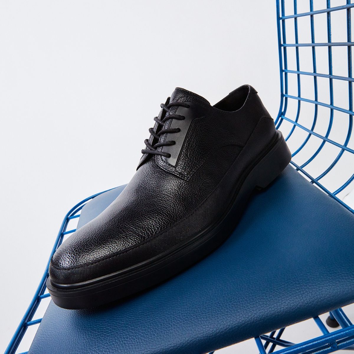 Eaton Black Synthetic Smooth Men Casual Shoes