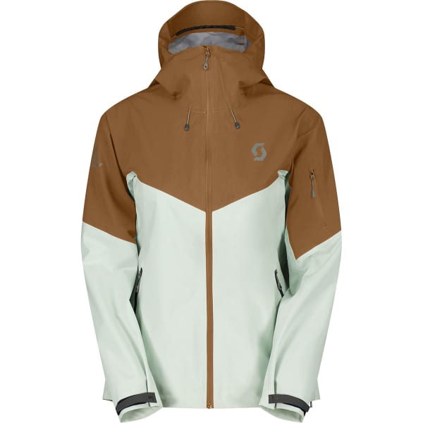 Veste de ski SCOTT EXPLORAIR 3 LAYER W'S JACKET BREAD BROWN/FRESH GREEN