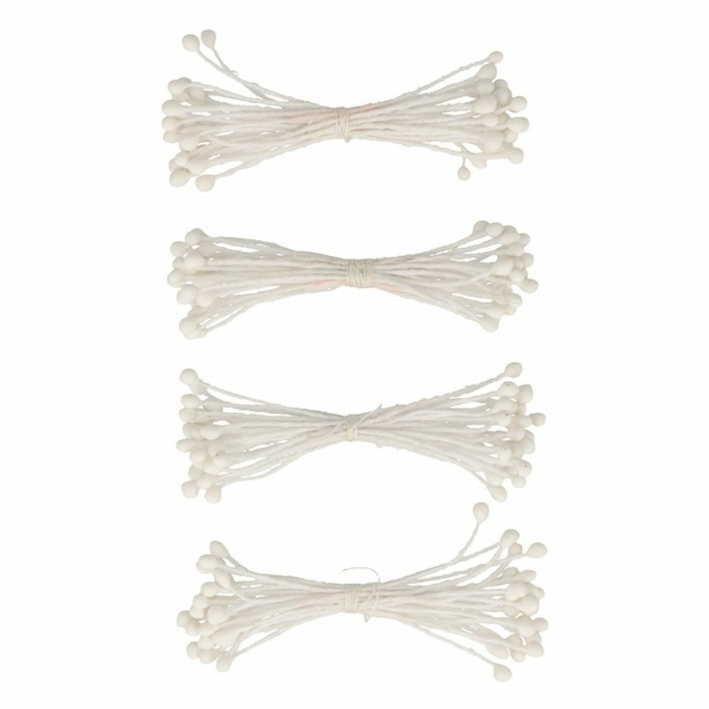100 étamines blanches 6 cm