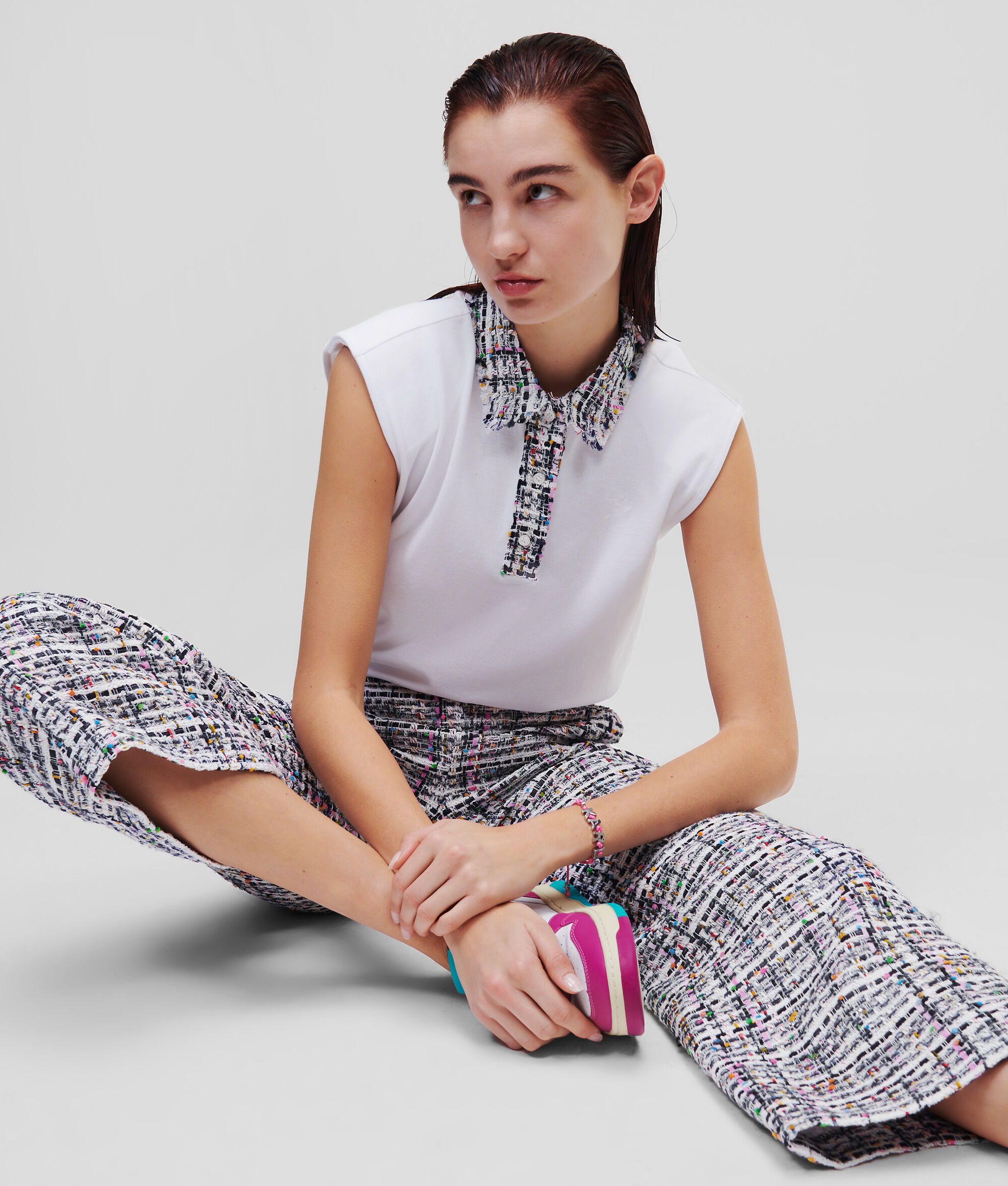 PANTALON D'ÉTÉ EN BOUCLÉ