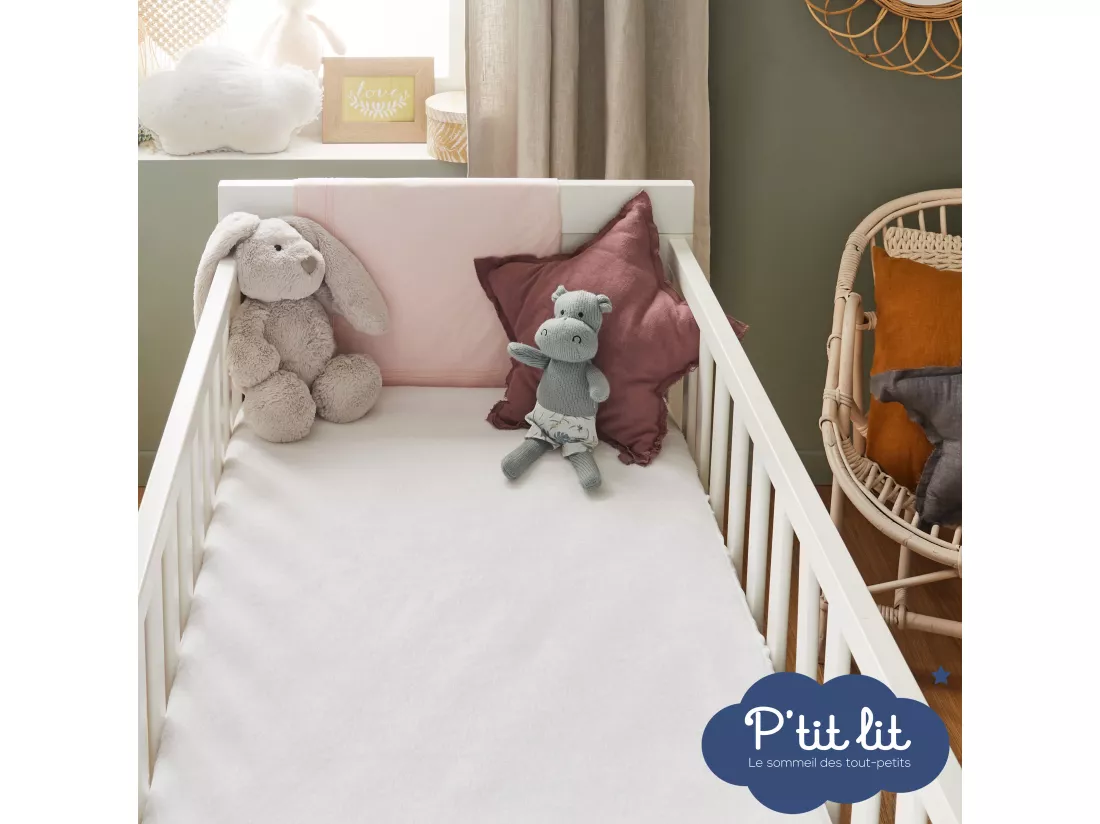Protège matelas bébé imperméable éponge Bamboo sans traitement 70x140 cm