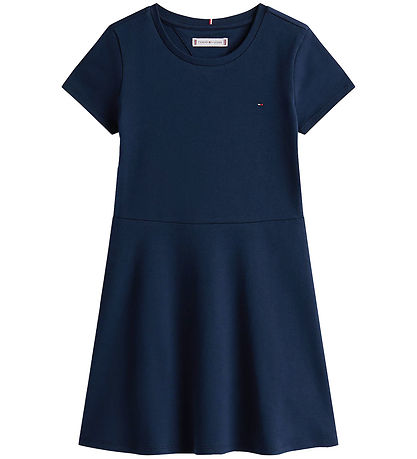 Tommy Hilfiger Kleid - Essential Skater - Dark Nacht Navy