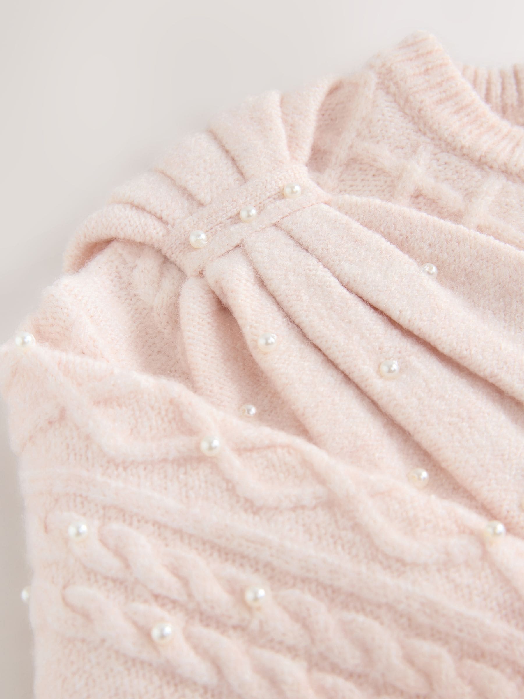 Baker by Ted Baker 2 Piece Knitted Pearl Bow Jumper & Skirt Set