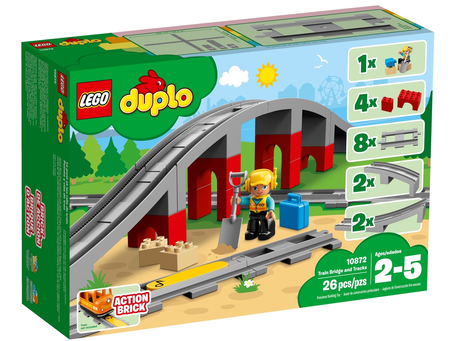 Os trilhos e a ponte do trem 10872