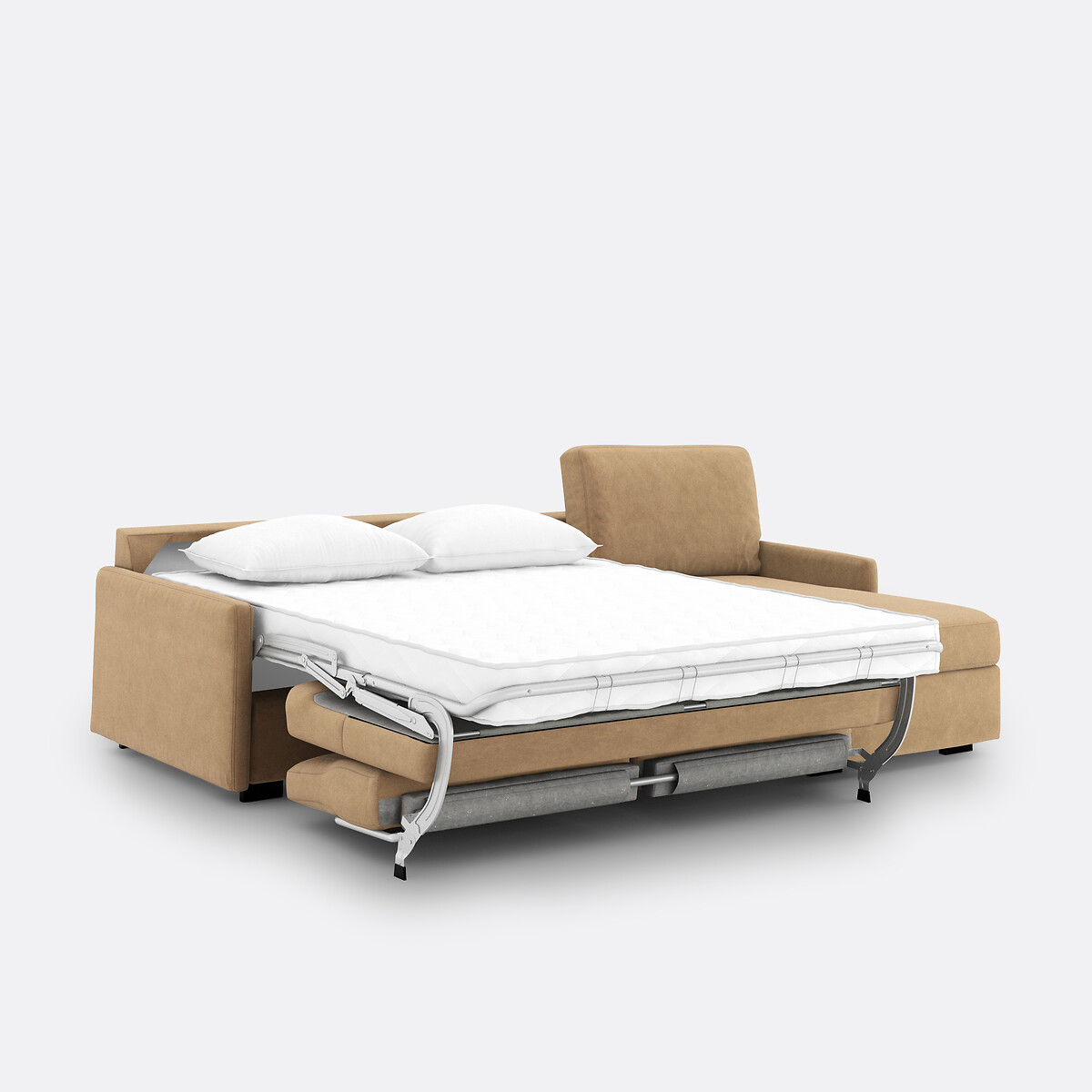 LA REDOUTE INTERIEURS<br>Sofá-cama de canto em veludo, Bultex Marta