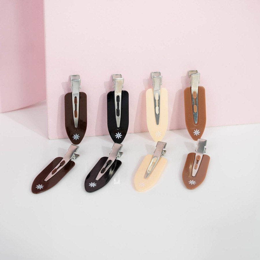 Brushworks Nude No Crease Hair Clips 8pcs