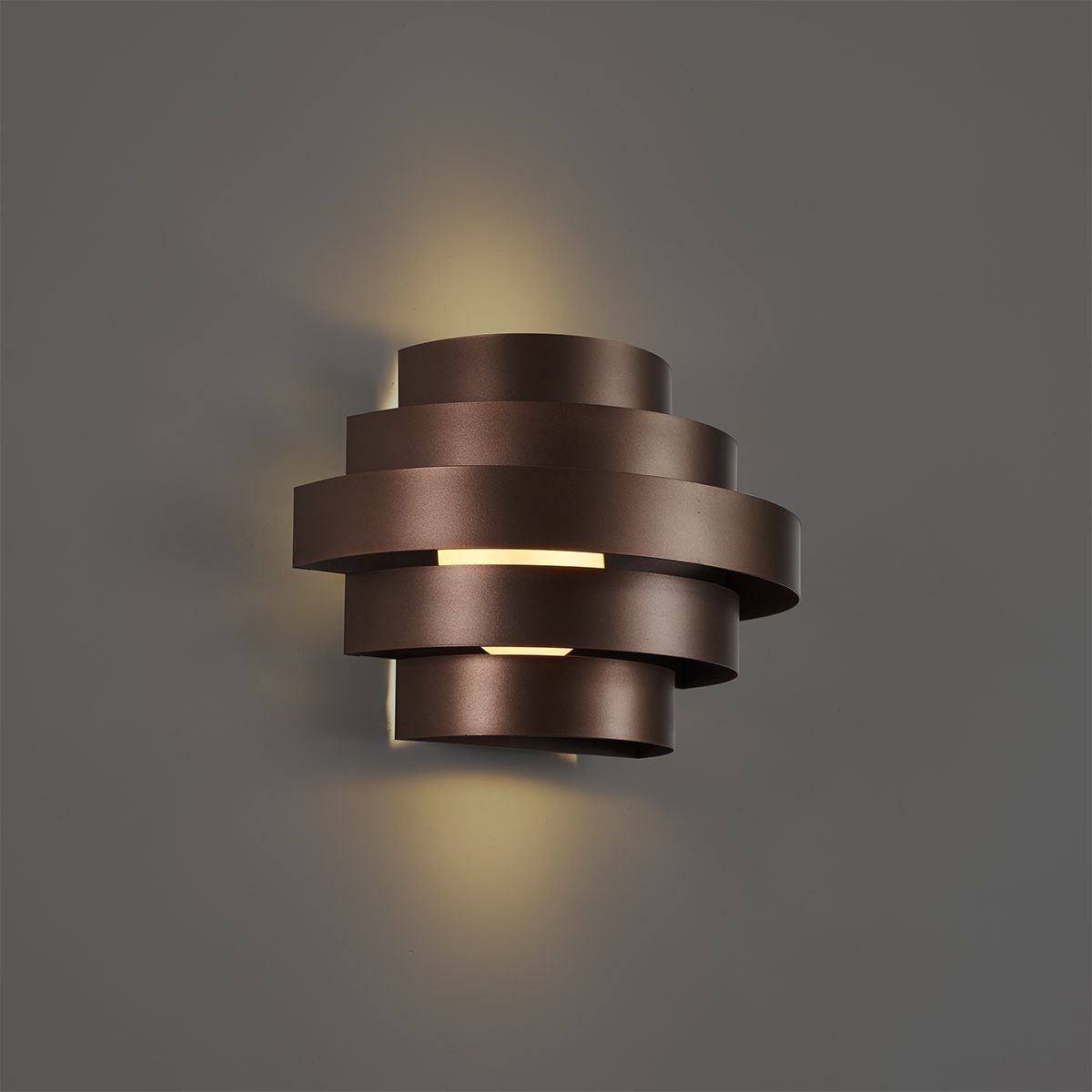 Moderne wandlamp brons incl. LED 3-staps dimbaar - Lines