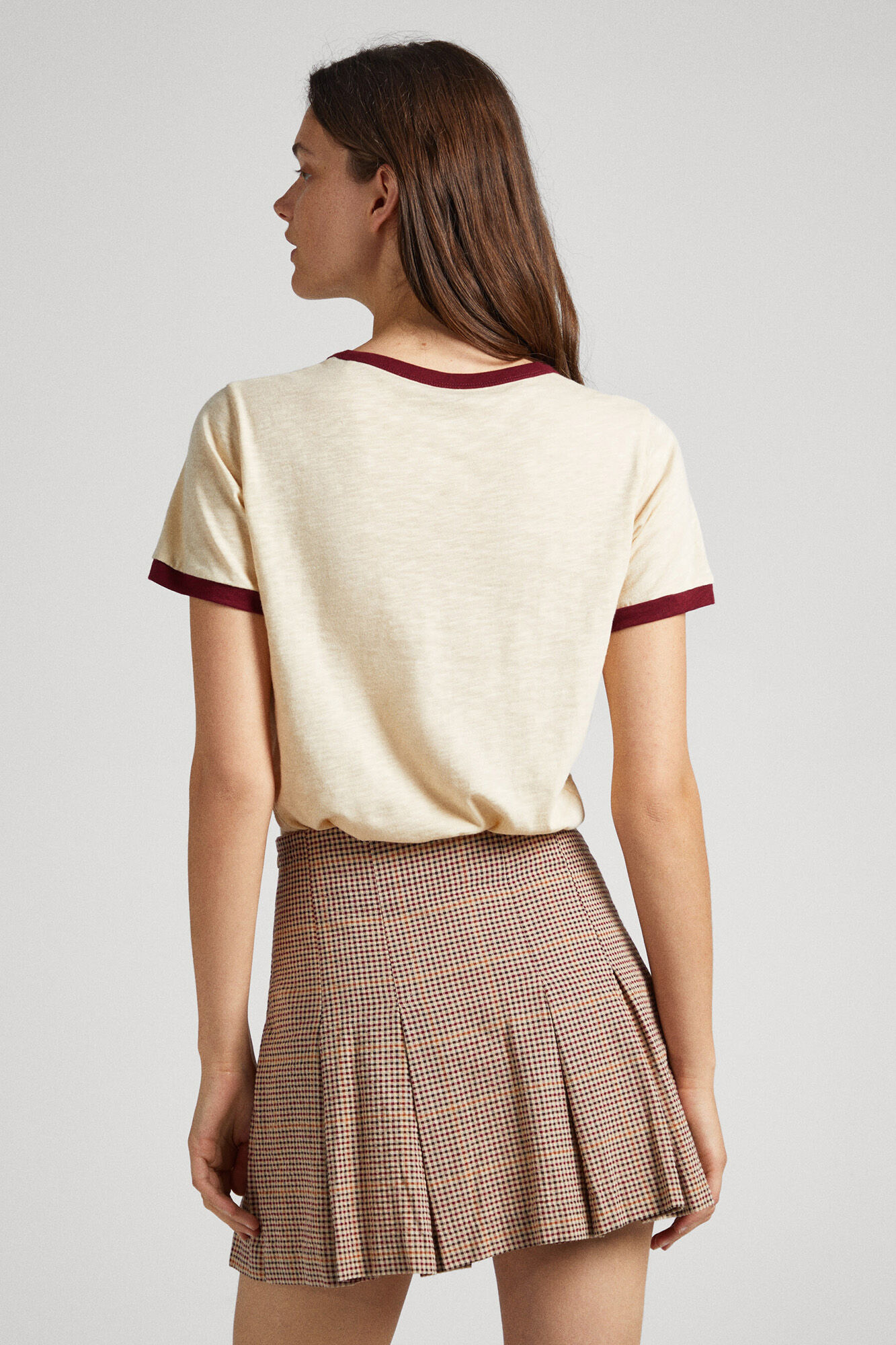 Camiseta com estampa de lábios