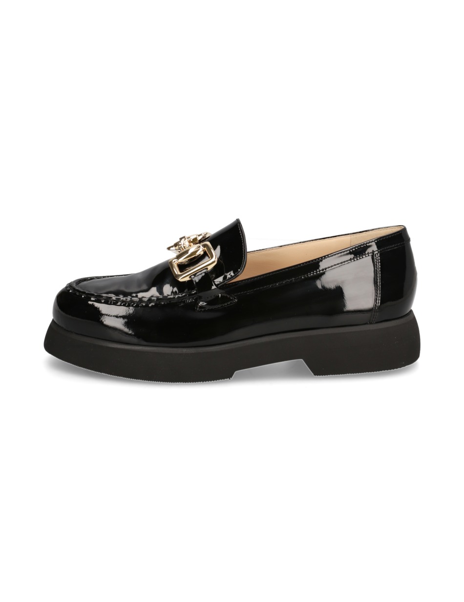 Lackleder Slipper