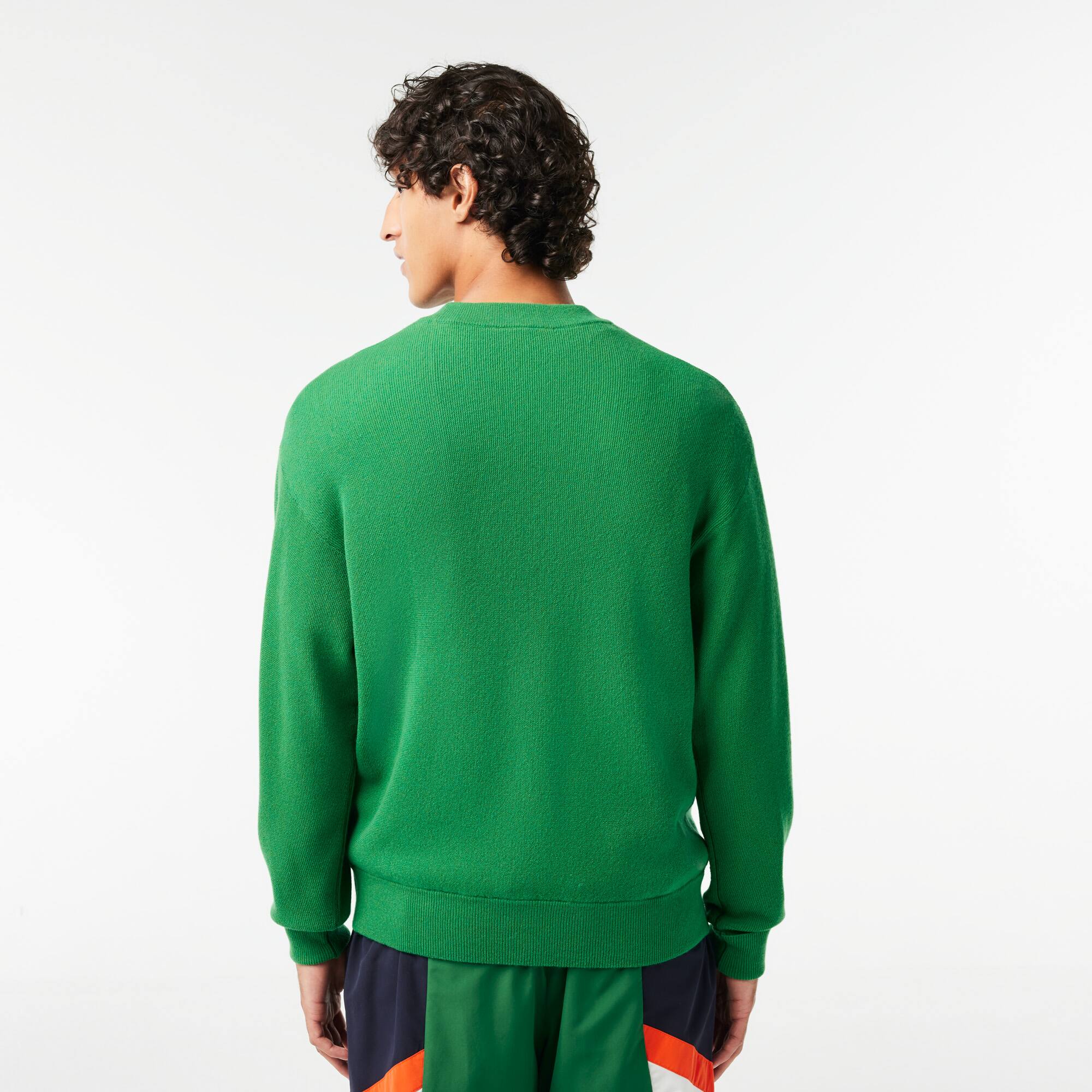 Herren LACOSTE Pullover aus Wolle mit Rundhals Pullover - Grün - Lacoste - Herren
