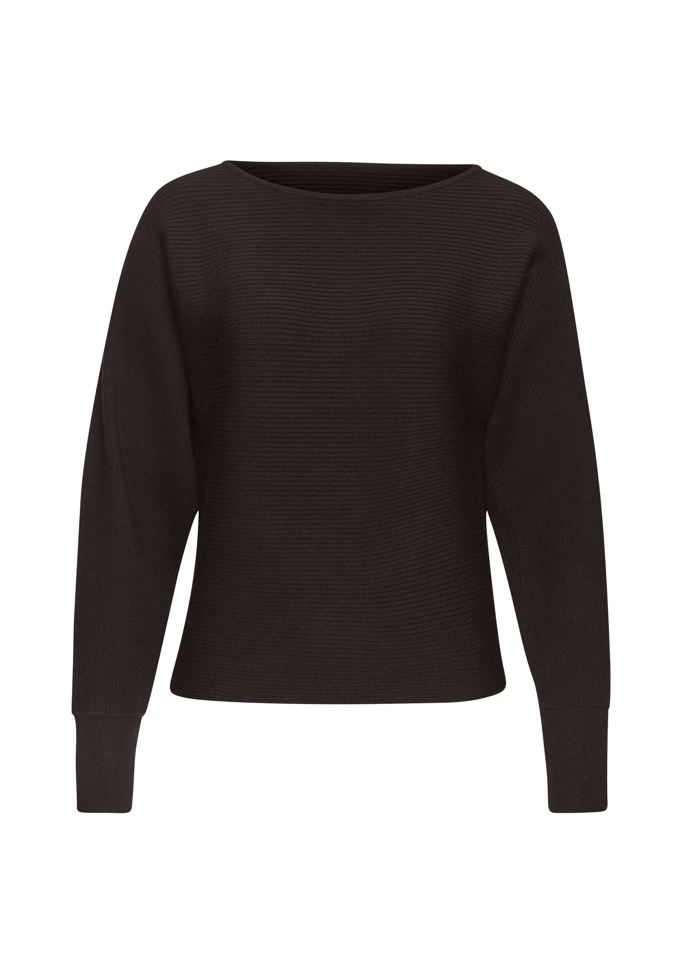 Vivance Strickpullover , mit U-Boot-Ausschnitt, Fledermausärmel, Streifenoptik, Oversize