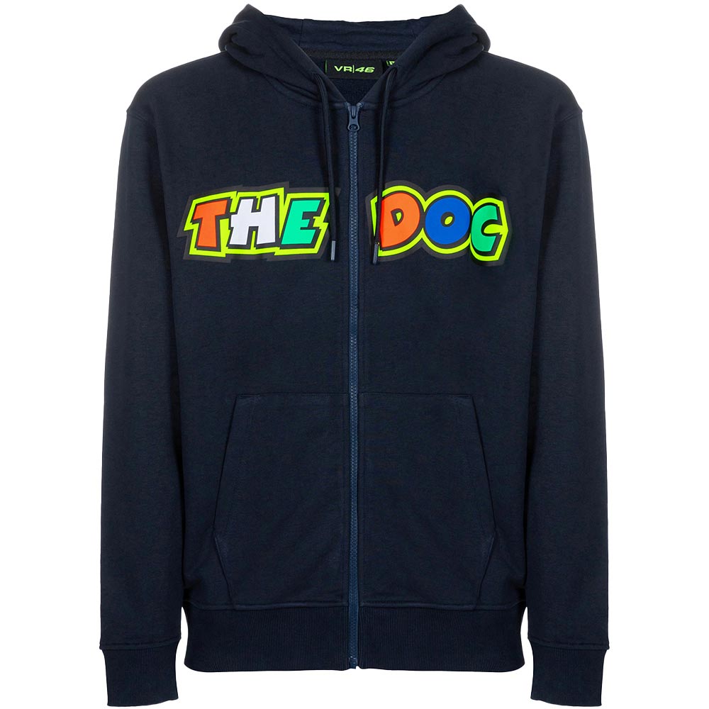 VR46 - Sweat zippé The Doc Navy