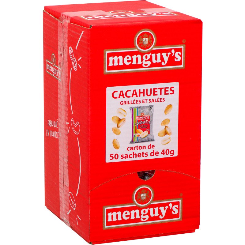Cacahuètes MENGUY'S - Boîte présentoir de 50 paquets de 40 g