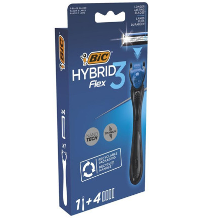 Bic Flex 3 Hybrid Shaver Leaf Bl 4 (4 stuks)