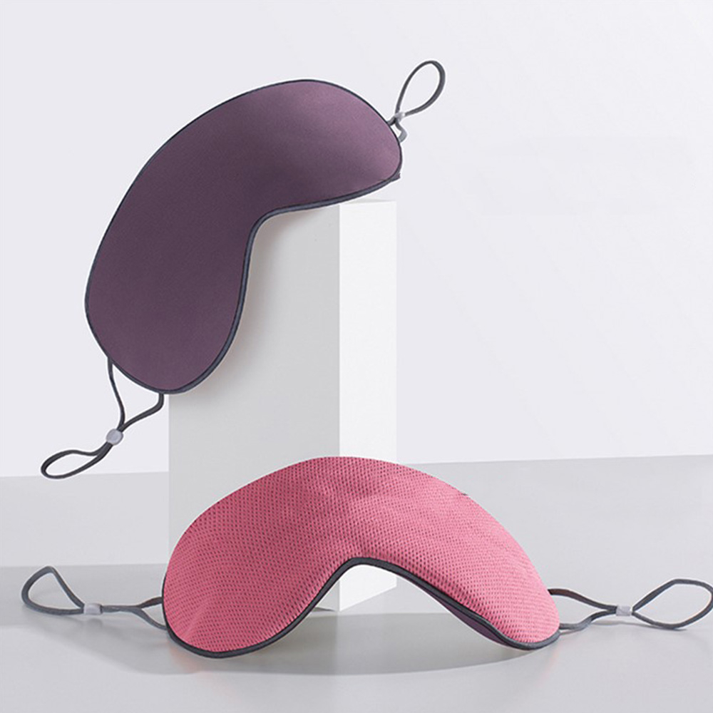 (22x10cm) 2in1 Elastische Doppelseitige Augenmaske Wärmende Schlafmaske Kühlende Augenbinde - Lila