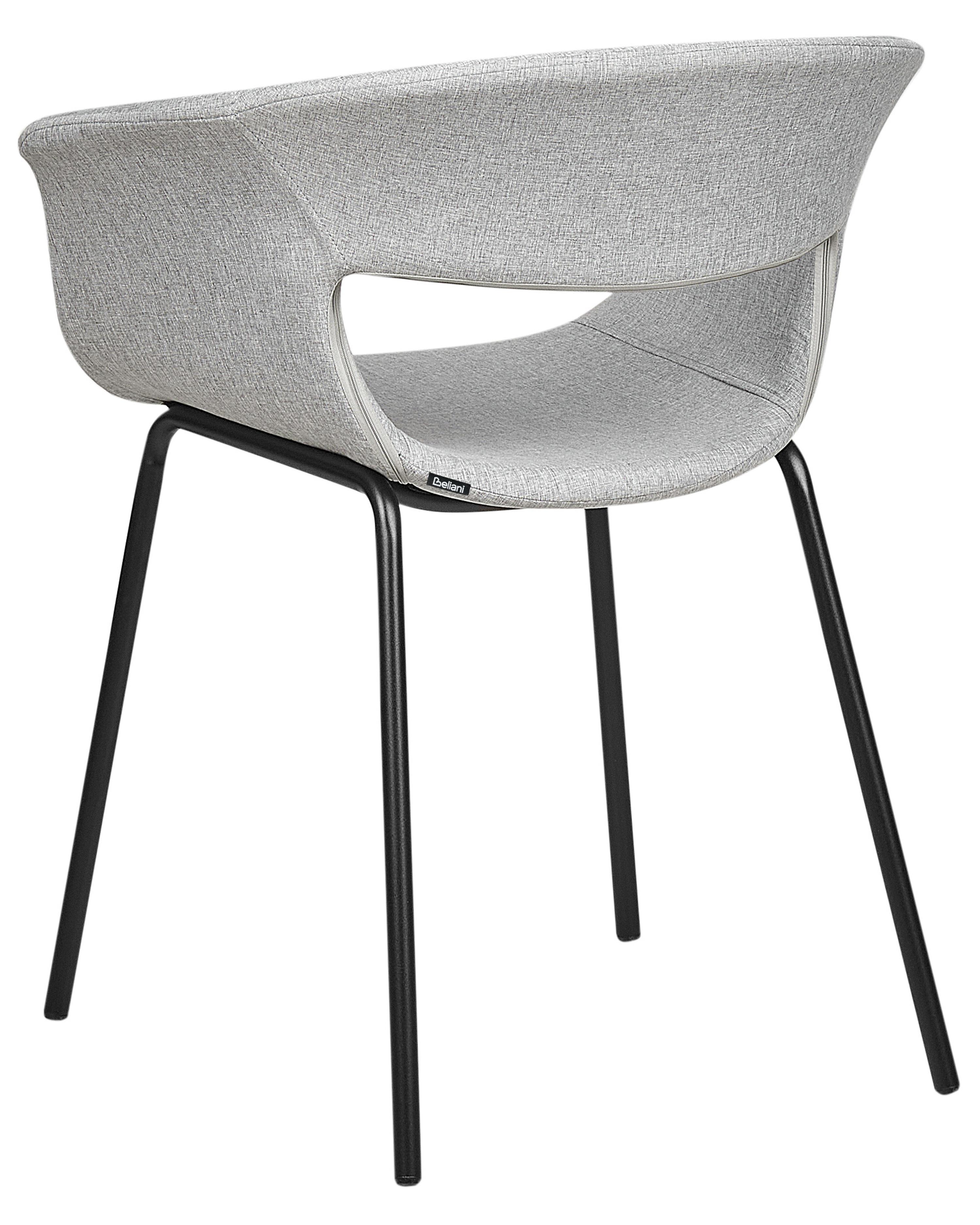 Set van 2 eetkamerstoelen ELMA Lichtgrijs