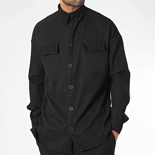 Ensemble Chemise Manches Longues Et Pantalon Noir