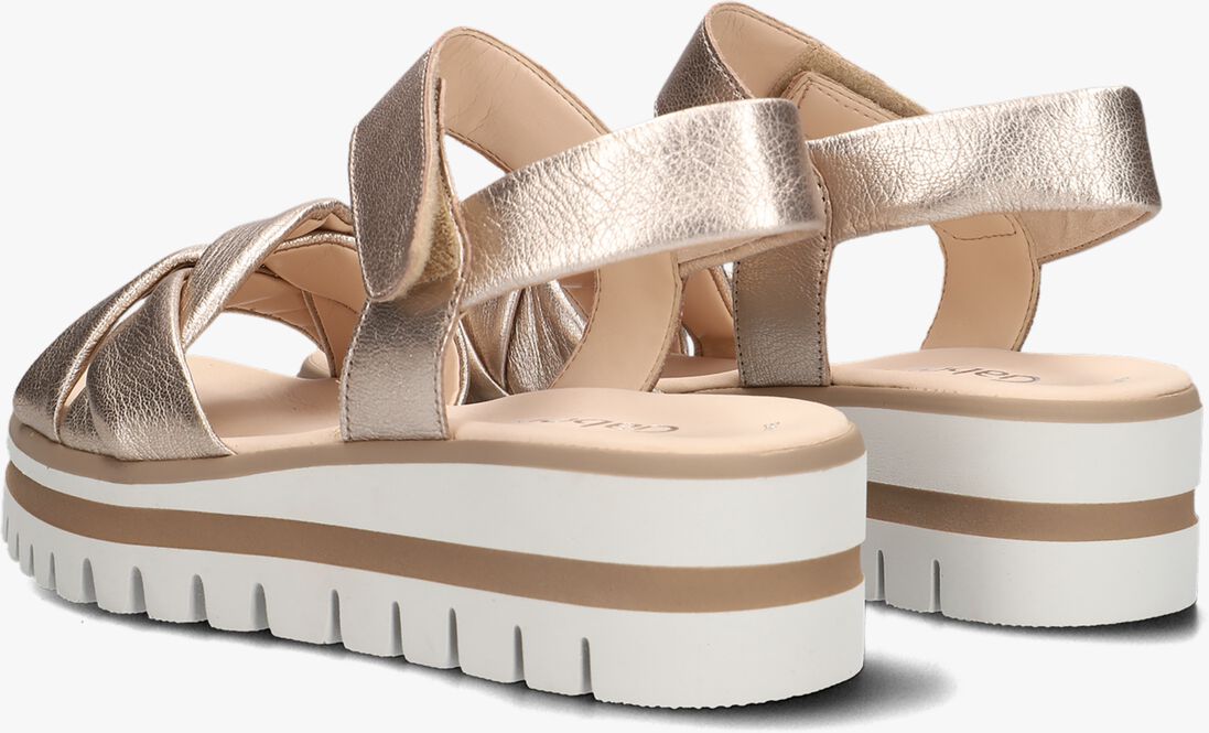gouden gabor platte sandalen 622.1