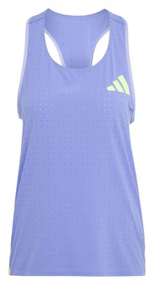 Débardeur adidas Adizero Promo Bleu/Vert Femme