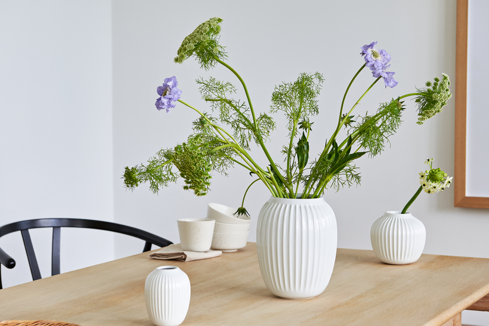 Hammershøi vase Hvit keramikk