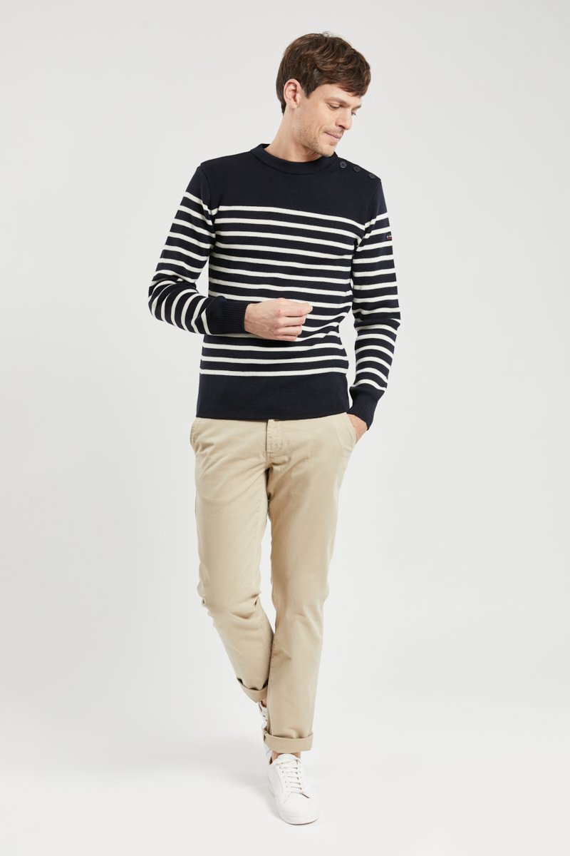 Pull marin rayé 