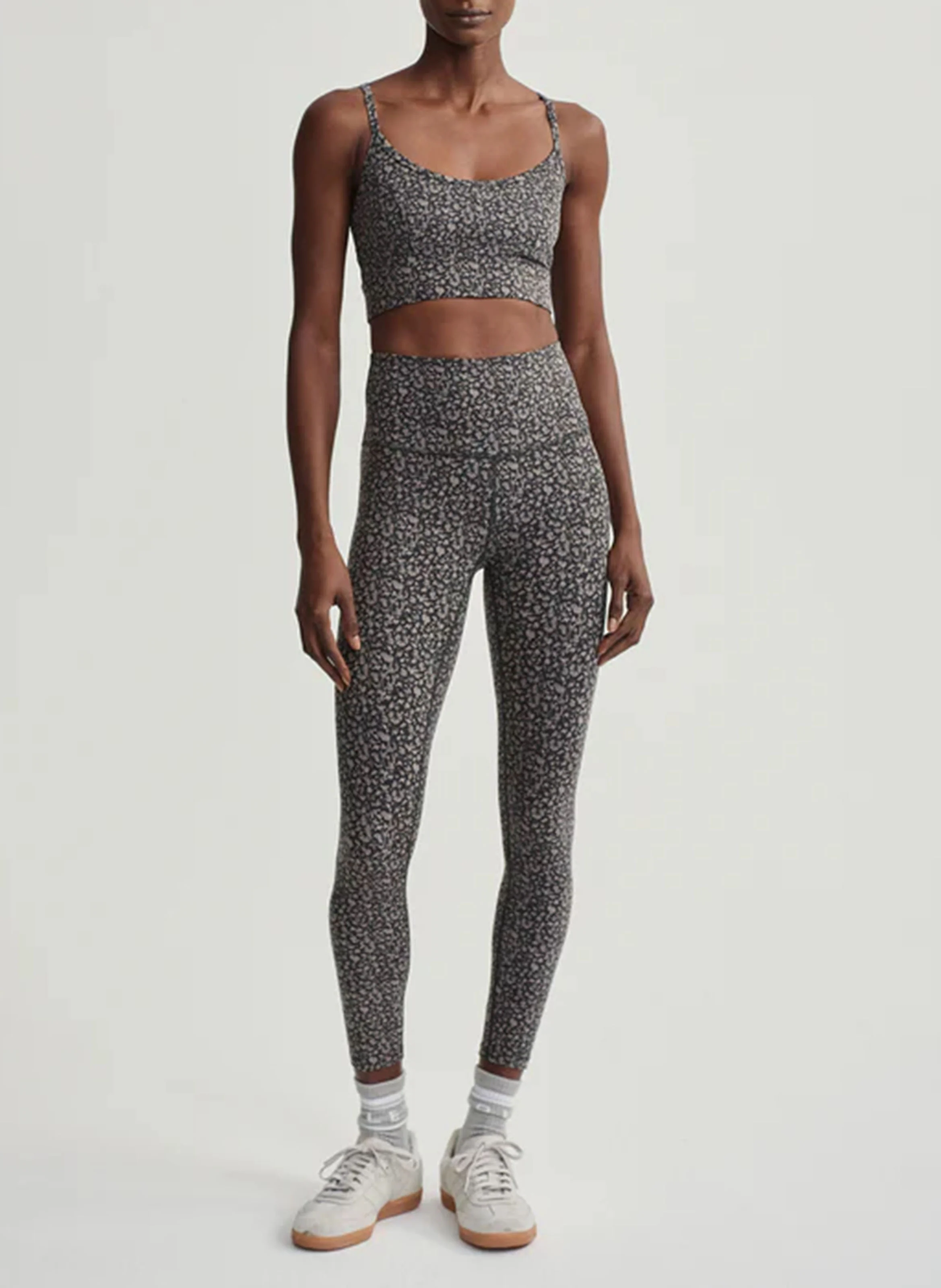 LET'S MOVE - Legging taille haute imprimé | Gris