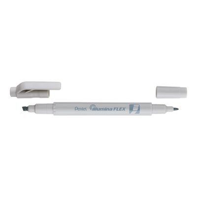 Pentel Illumina FLEX - Surligneur double pointe - gris pastel