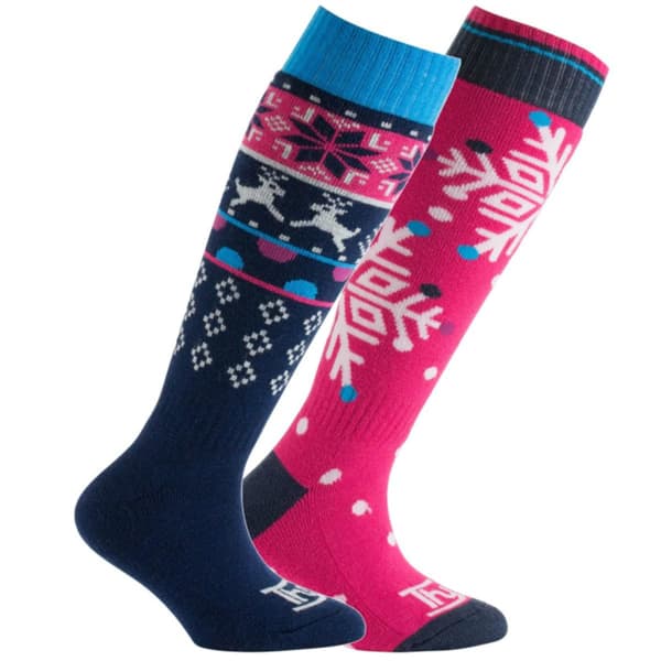 Chaussette de ski THYO MI BAS LET IT SNOW