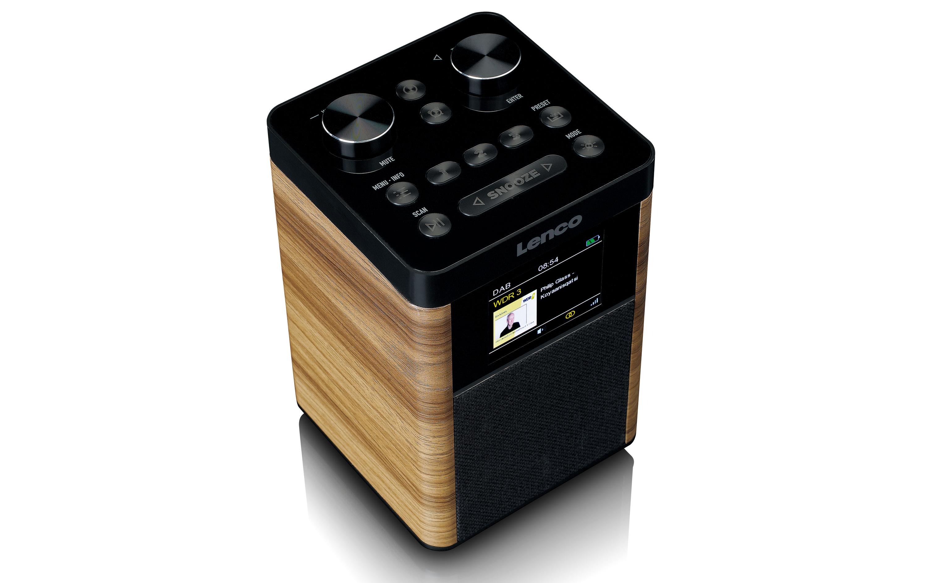DAB+ Radio PDR-060WD Schwarz/Weiss<br>DAB+-Radio mit Bluetooth und Akkubetrieb