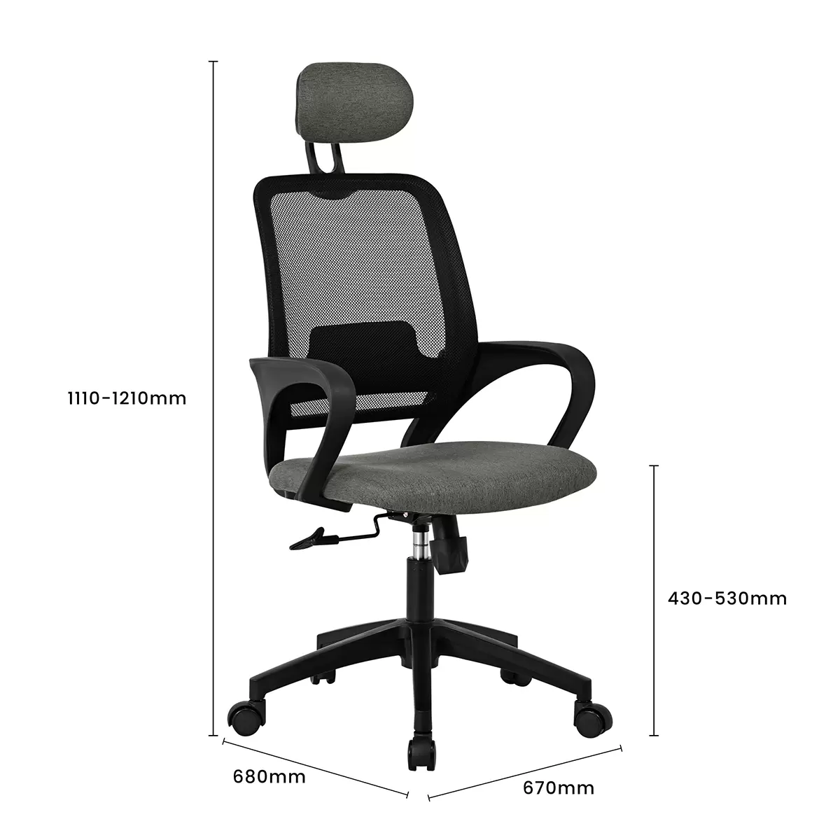 Hocker Klaus grau,schwarz