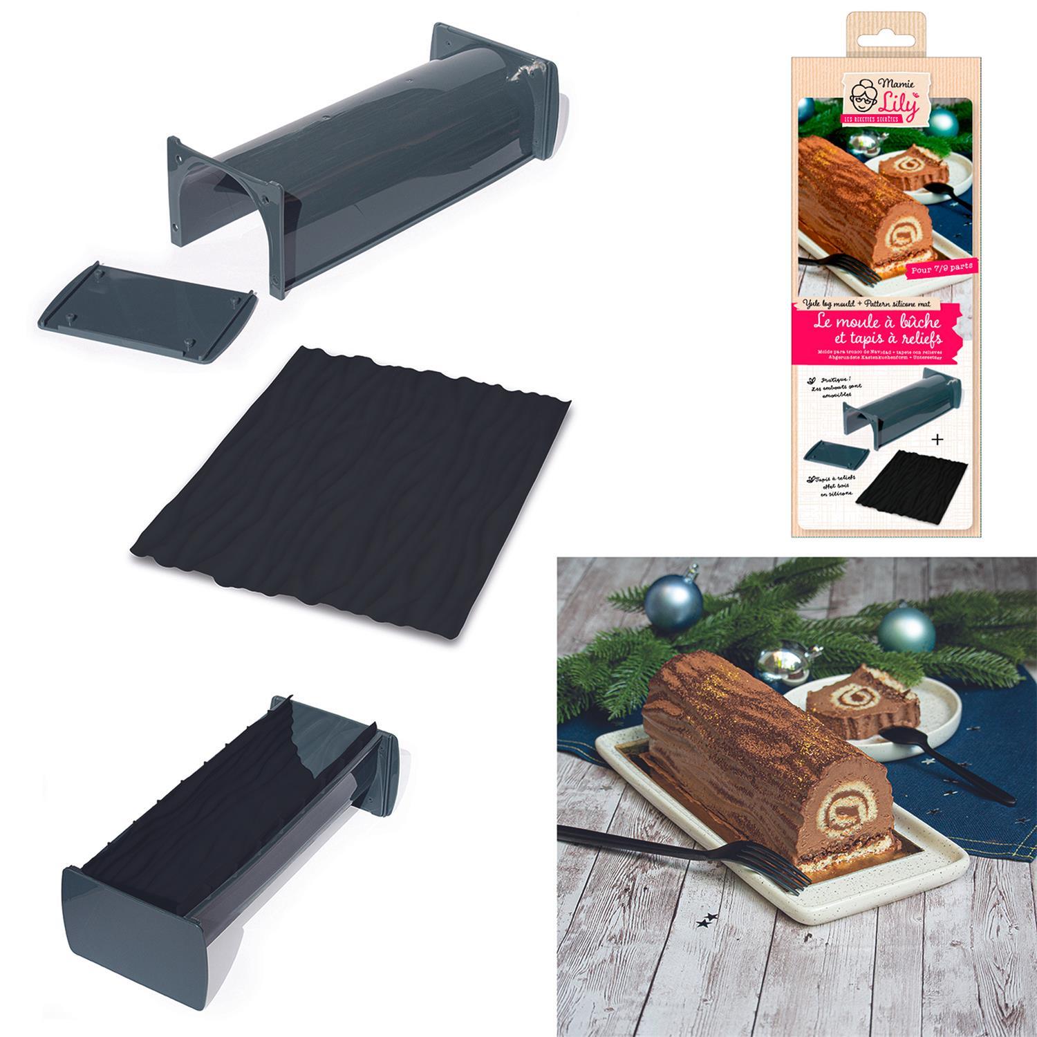 COFFRET MOULE A BUCHE ET PLAQUE MOTIF