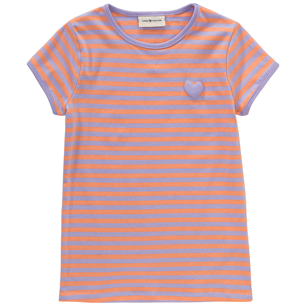 Jonas Nielsen Mädchen T-Shirt mit Herz-Print helllila / orange