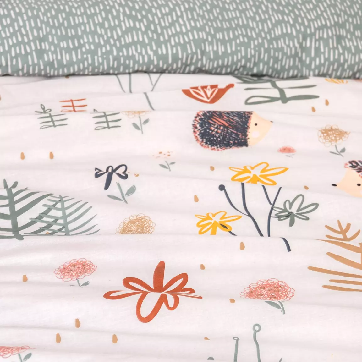 Housse de couette et une taie enfant coton (140 x 200 cm) Polisson Multicolore