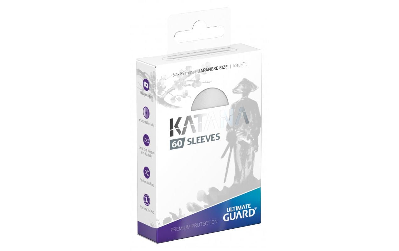 Kartenhülle Katana Sleeves Japanische Grösse Weiss 60Kartenschutzhüllen
