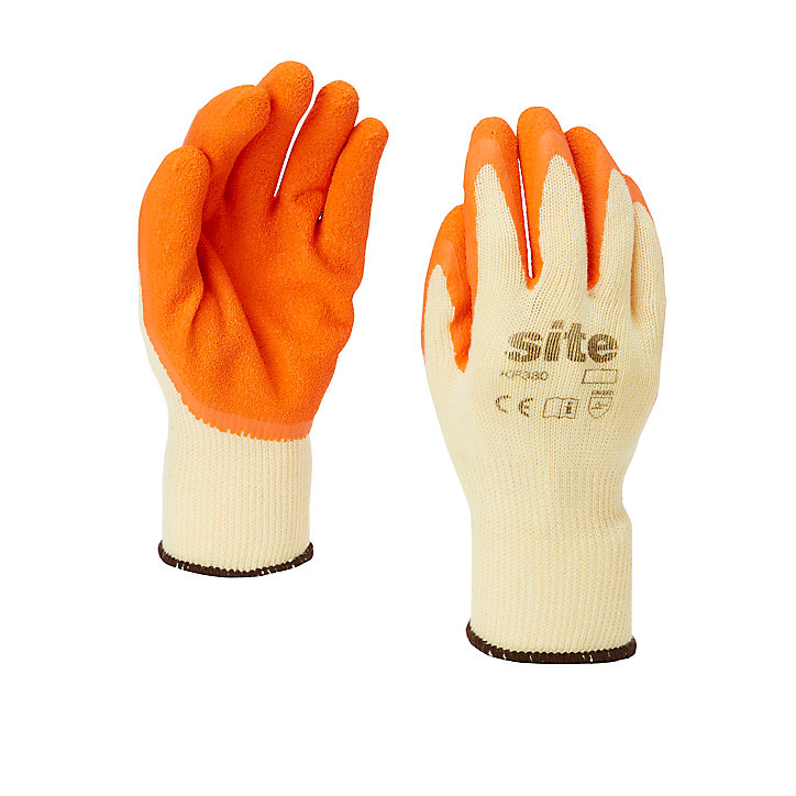 Gants à revêtement latex Site - Taille 9 (L)