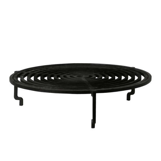 Grille de cuisson pour brasero 100 noire en acier - H.11 cm, D.53 cm
