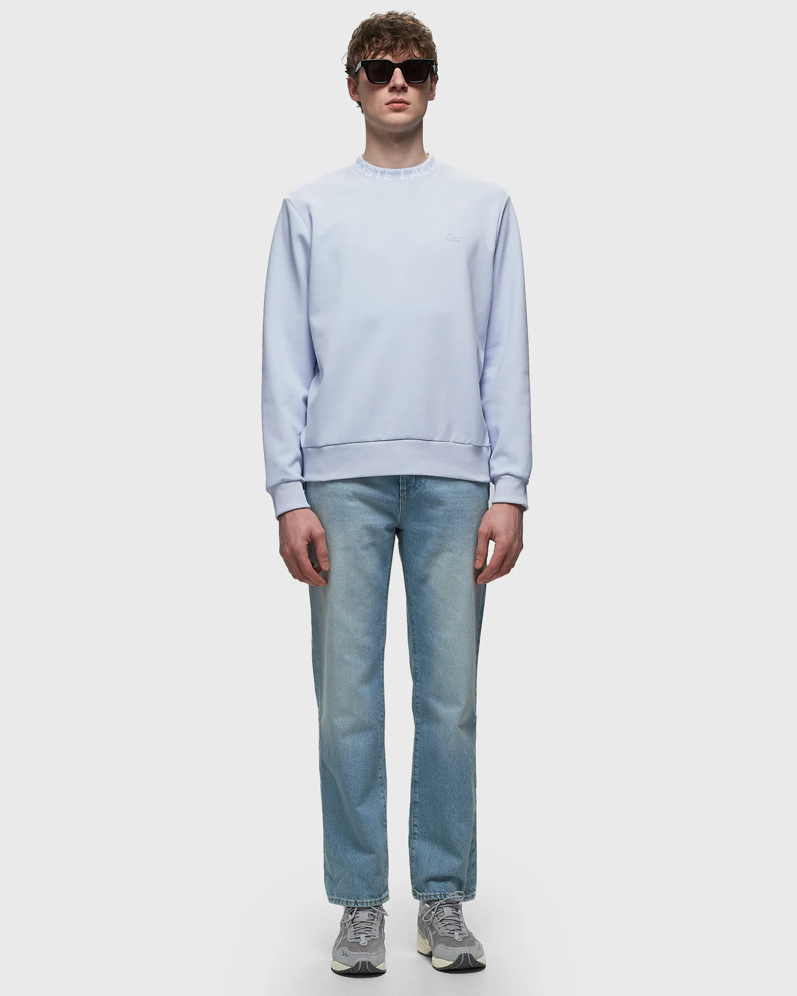 Lacoste LOGO JACQUARD COLLAR DOUBLE FACE SWEATSHIRT