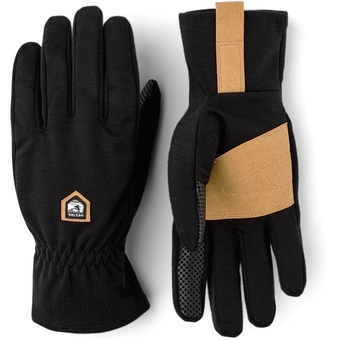Hestra Merino Windwool Liner Fingerhandschuhe Black