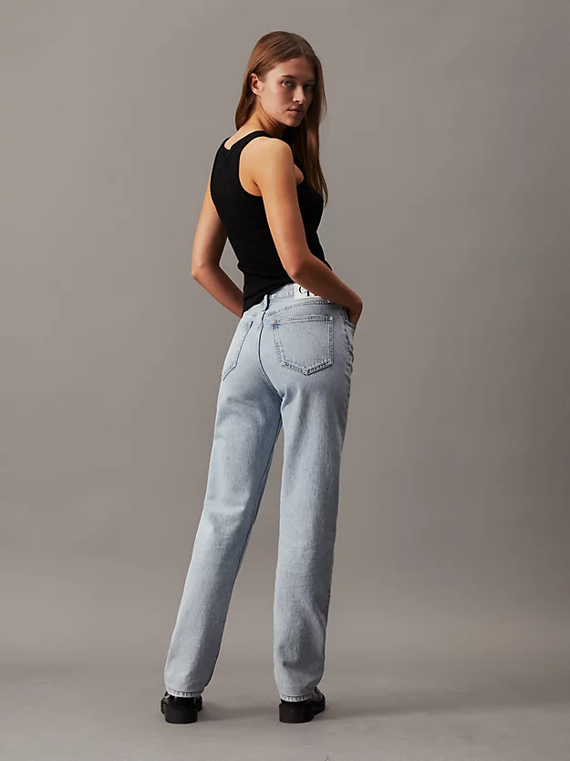 Calça jeans slim reta autêntica