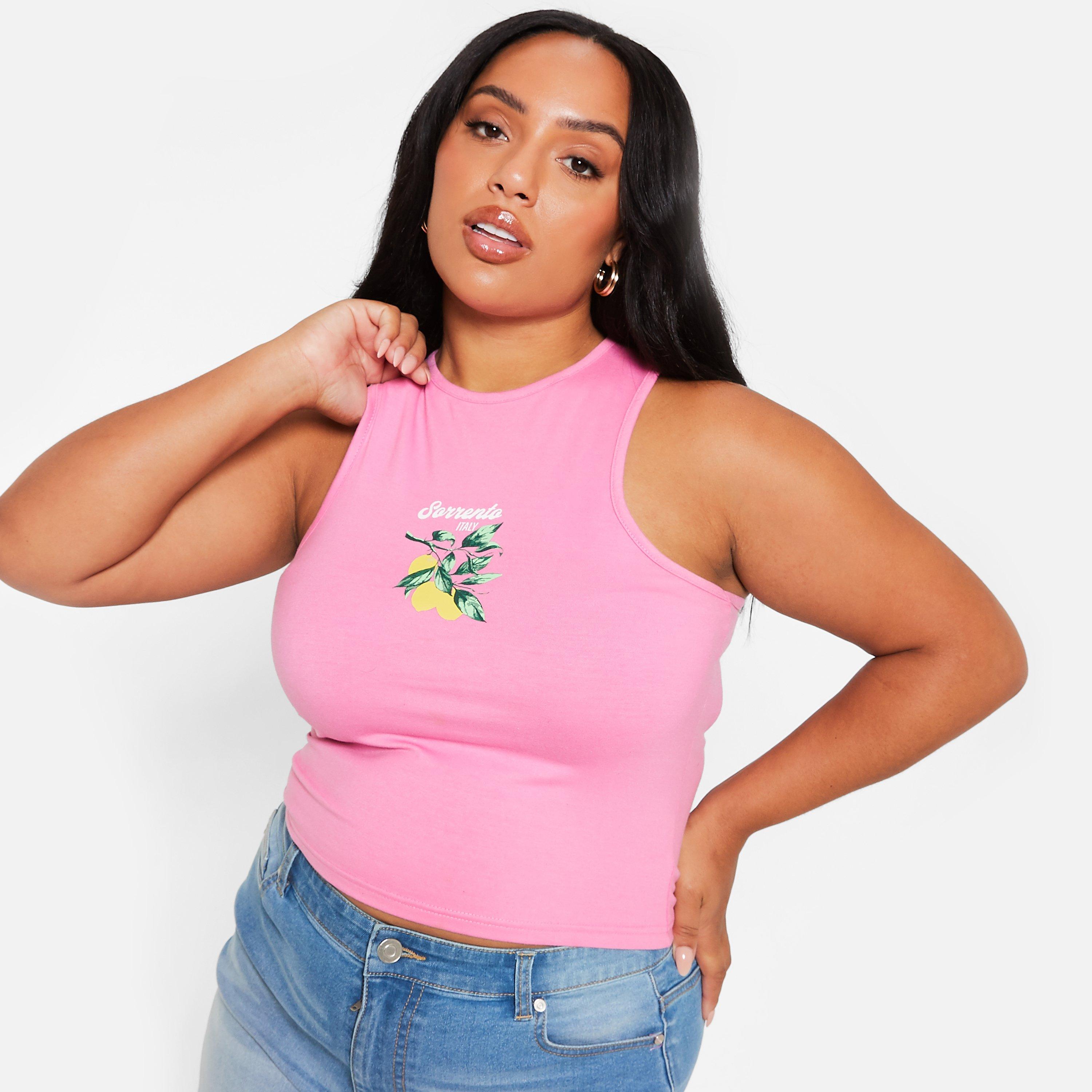 I Saw It First ISAWITFIRST Sorrento Graphic Print Racer Neck Top Co Ord